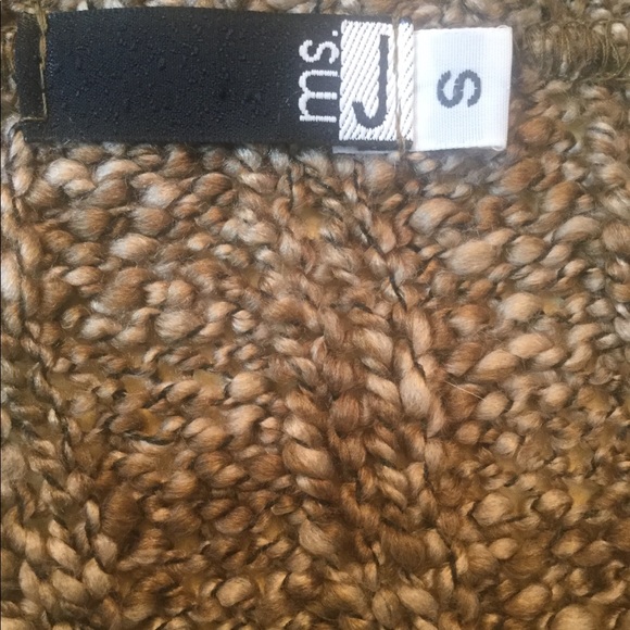 MS. J -EXTRA LONG TWEED ACRYLIC SWEATER,SIZE SMALL - Picture 6 of 6